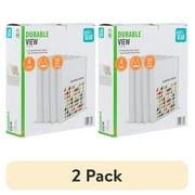 2 pack Pen+Gear Durable View 1/2 D-Ring Binders, White, 4 Count