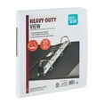 thumbnail image 1 of (2 pack) Pen+Gear Heavy Duty View 1" D-Ring Binder, White, 1 of 7