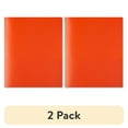 thumbnail image 1 of (2 pack) Pen+Gear Letter Size 3-Prong 2-Pocket Poly Folder, 8.5" x 11", Orange, 1 of 6