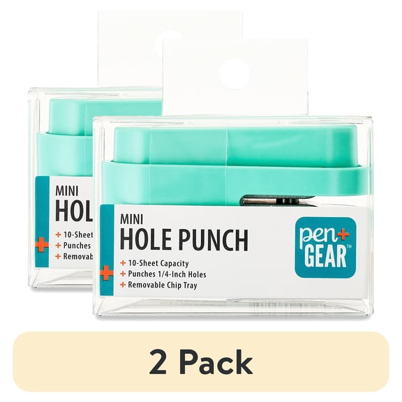 (2 pack) Pen + Gear Mini Punch