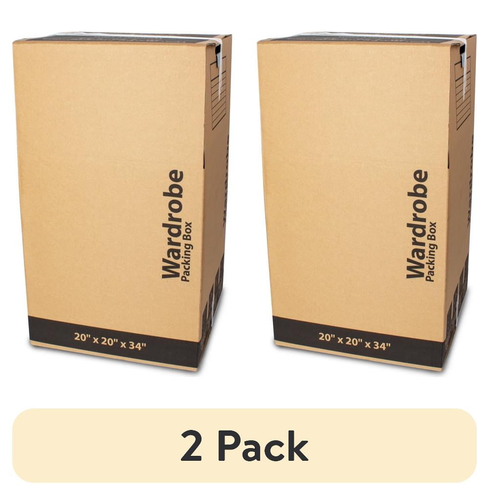 (2 pack) Pen+Gear Moving Wardrobe Box, 20 in. x 20 in. x 34 in., Kraft, 1 Box