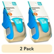 (2 pack) Pen+Gear Packing Tape with One-Handed Dispenser, Clear, 1.88 in. x 50 Yd.