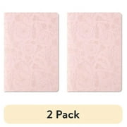(2 pack) Pen + Gear Pink Stitched Spine Journal with Vegan Leather Cover