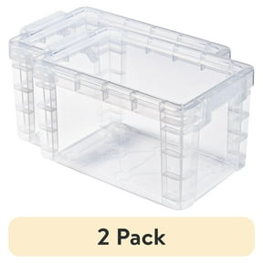 (2 pack) Pen+Gear Plastic Index Card Box,Desktop Organizers