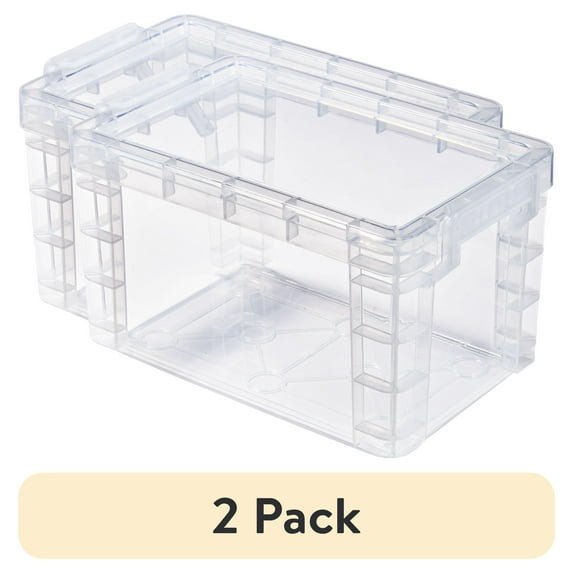 (2 pack) Pen+Gear Plastic Index Card Box,Desktop Organizers