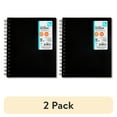 thumbnail interactive-video image 1 of (2 pack) Pen+Gear College Ruled 5-Subject Poly Notebook, 6" x 8.26", Black, 150 Sheets, 1 of 8