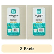 (2 pack) Pen+Gear Poly Notebooks, Black & White, 5.75" x 4.2", 80 Ruled Pages, 2 Count