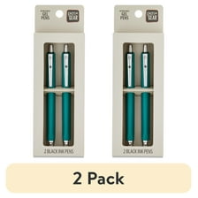Pen + Gear Retractable Gel Ink Pens, 2 Count, Black Color Pack ...