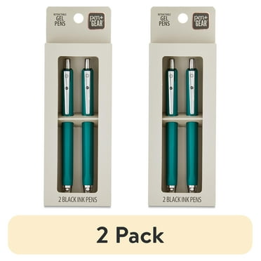 (2 pack) Pen+Gear Retractable Gel Pens, Black Ink, 2 Count 0.7MM