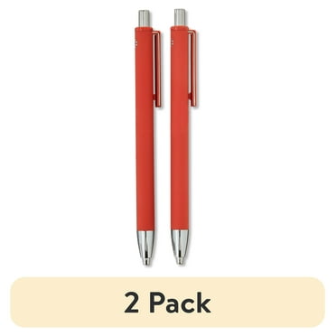 (2 pack) Pen+Gear Retractable Gel Pens, Medium Point, .07 mm, Black Ink, 2 Count