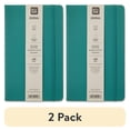 thumbnail image 1 of (2 pack) Pen+Gear Simulated Leather Journal, Emerald Green, 5" x 8.25", 240 Ruled Pages, 1 of 6