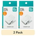 thumbnail image 1 of (2 pack) Pen+Gear Square Magnetic Clips, Silver, 2 Count, 1 of 6