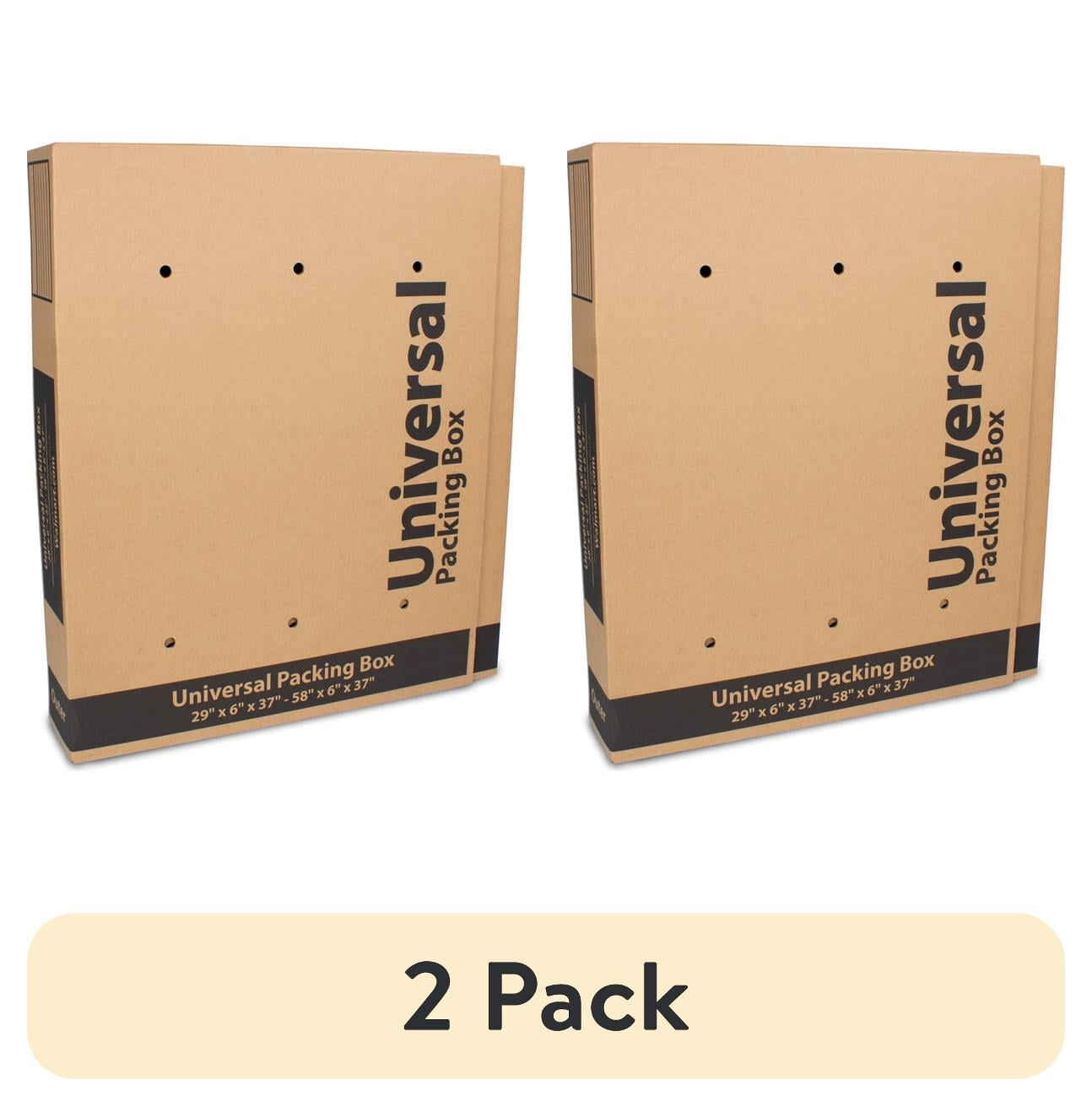 (2 pack) Pen+Gear Universal Packing Box, Bubble Roll & 4 Foam Corners Included, Fits up to 55" TVs