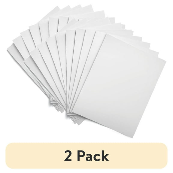 (2 pack) Pen + Gear White Poster Board, 22"x28", 10 Count
