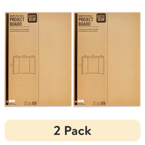 (2 pack) Pen+Gear White Tri-Fold Corrugated Project Board, 28" x 40"