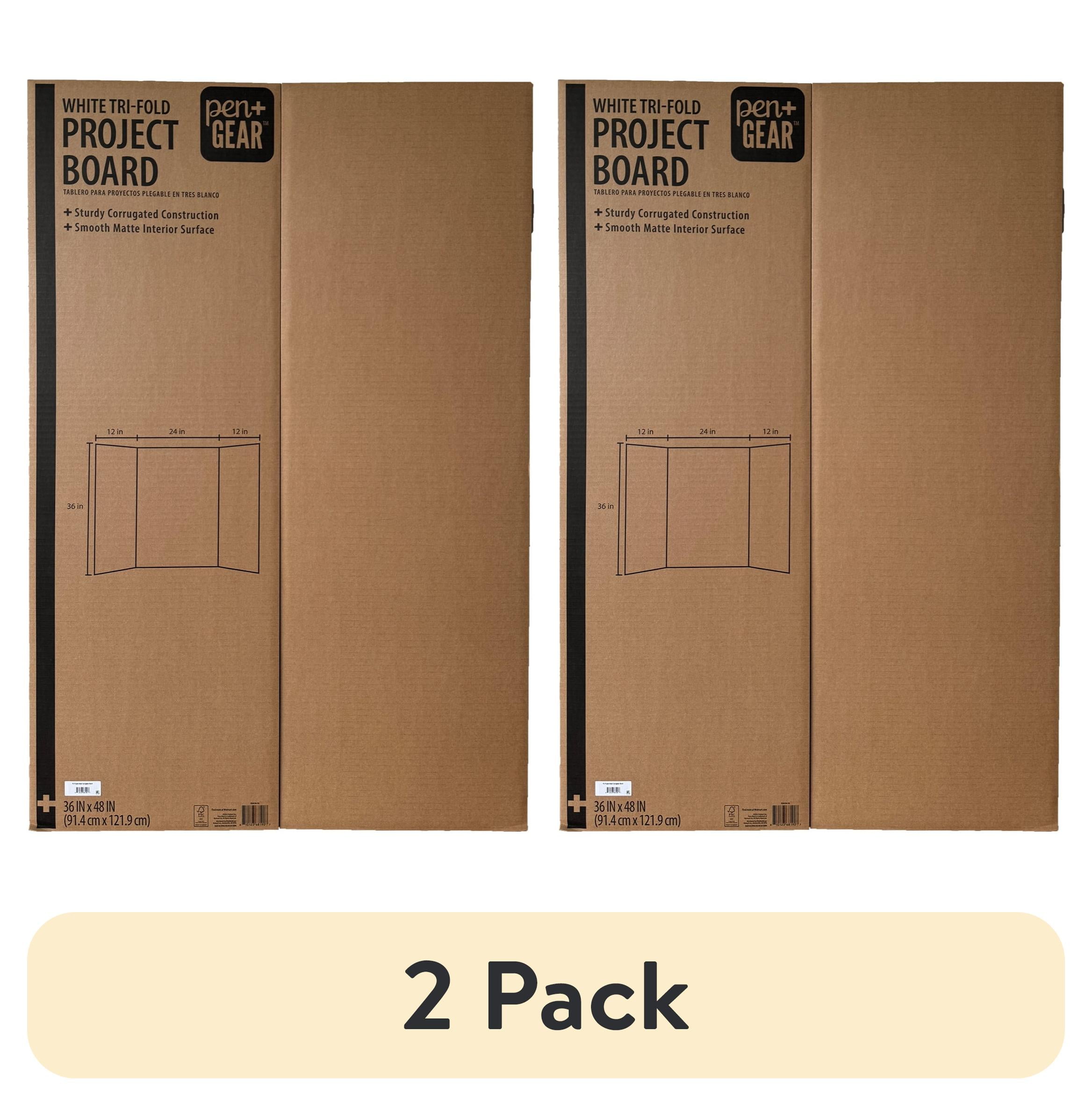 Pen+Gear White Tri-Fold Corrugated Project Board, 36