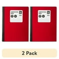 thumbnail image 1 of (2 pack) Pen+Gear Wide Ruled Composition Notebooks, 9.75 Inch x 7.5 Inch, Red, 80 Sheets, 1 of 7