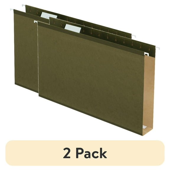 Pendaflex Reinforced 2" Extra Capacity Hanging Folders Legal Standard Green 25/Box 4153X2