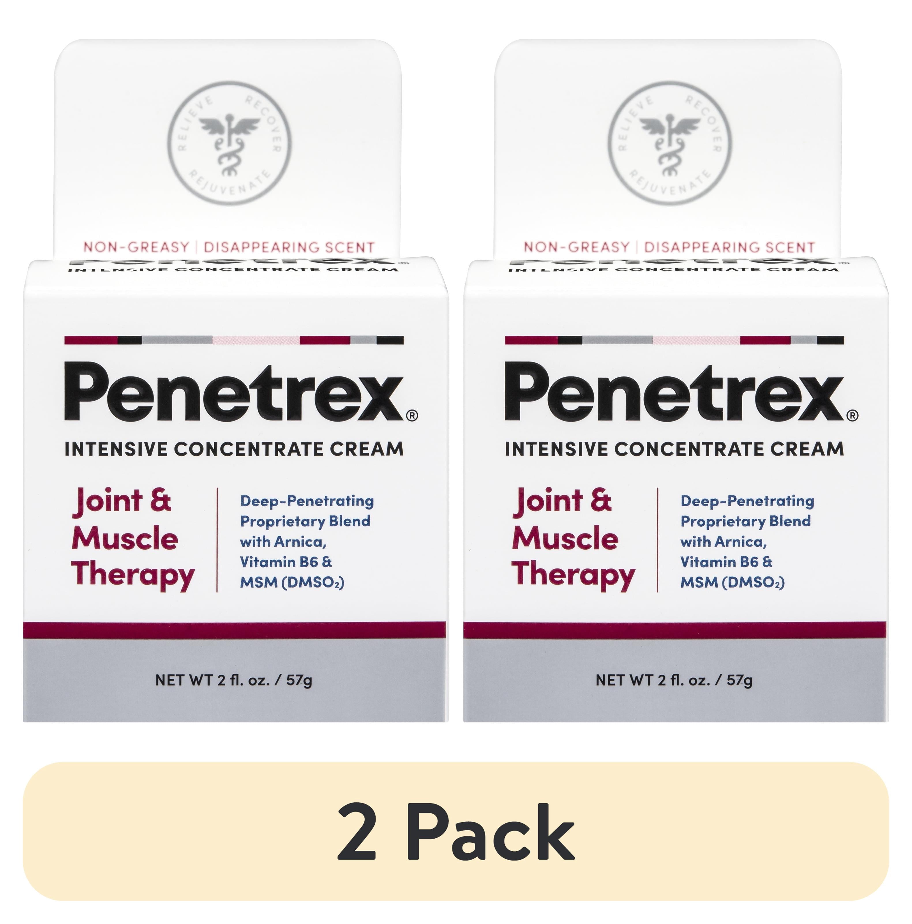 (2 pack) Penetrex Joint & Muscle Therapy Cream - Soothing Relief for Back, Neck, Hands, feet & Nerves, 2 fl oz