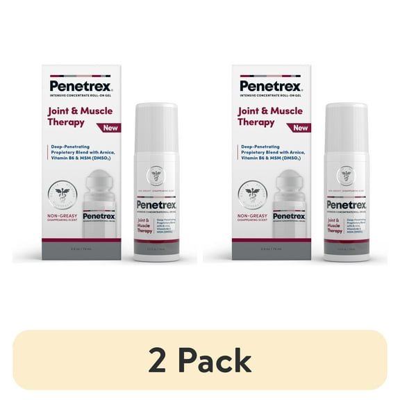 (2 pack) Penetrex Joint and Muscle Relief & Recovery, Roll-On, 2.5oz