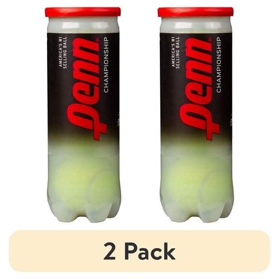 (2 pack) Penn Championship Regular Duty Tennis Balls (1 can, 3 balls)