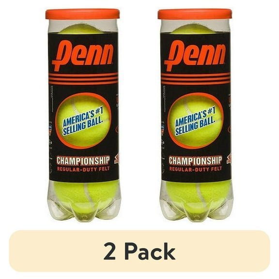 (2 pack) Penn Championship Regular Duty Tennis Balls (1 can, 3 balls)