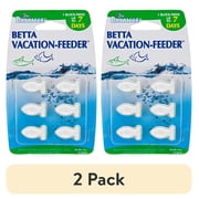 (2 pack) Penn-Plax Betta Vacation Feeder - 7 Day Tablet Fish Food - for Weekend Getaways - 6 Per 1 Pack