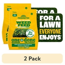 (2 pack) Pennington Full Season Weed and Feed Plus Crabgrass Control Lawn Food 25-0-8 Fertilizer, 43.2lbs, Covers 12,000 sq. ft.