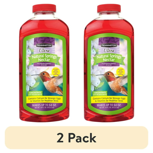 (2 pack) Pennington Hummingbird Nectar, 16 fl oz Bottle
