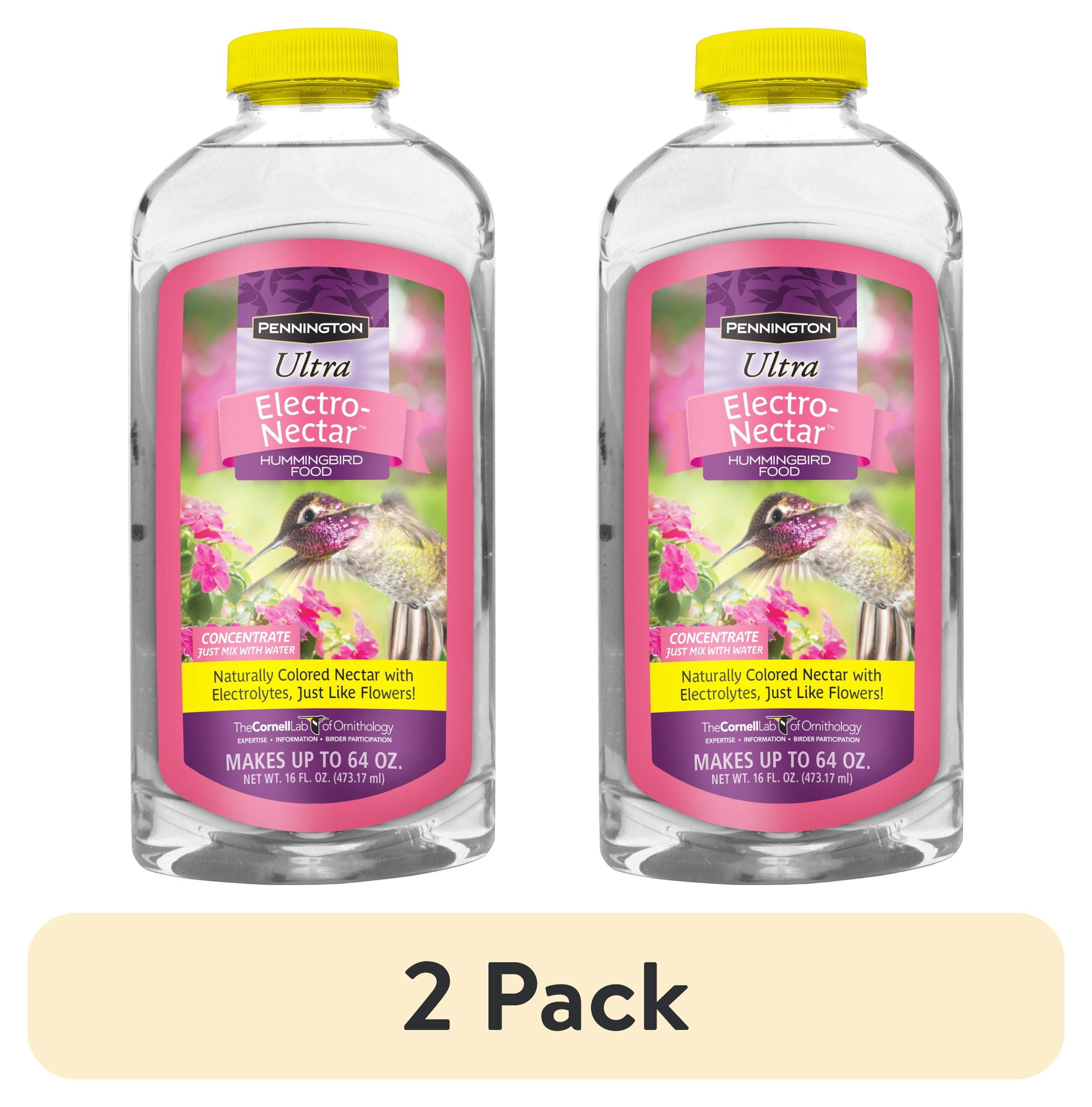 (2 pack) Pennington Premium Electro Nectar Liquid Concentrate Hummingbird Food, Hummingbird Nectar, 16 oz., 1 Pack