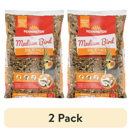(2 pack) Pennington Medium Bird Blend 3 Pounds