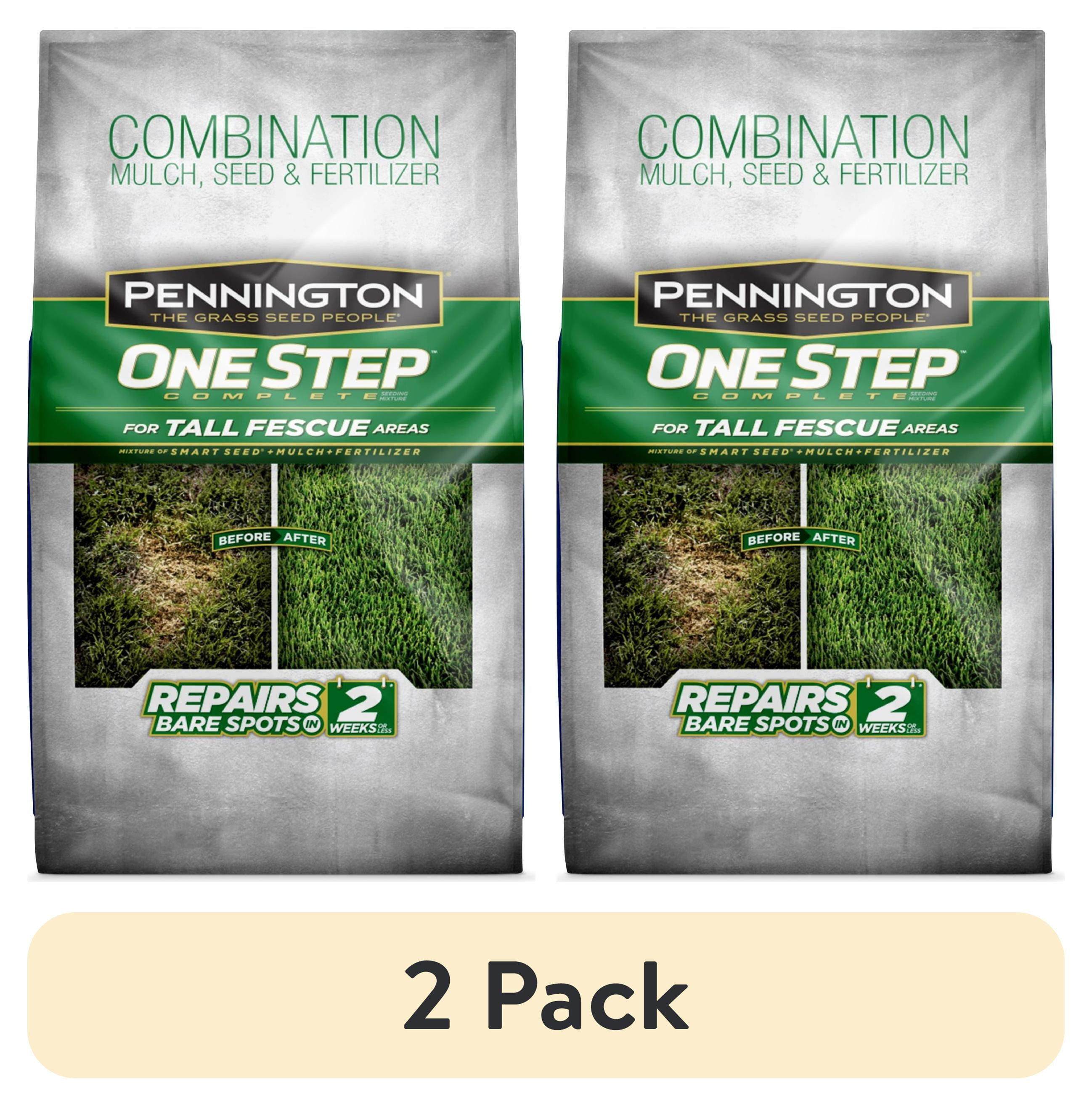 (2 pack) Pennington One Step Complete Tall Fescue Patch and Repair Grass Seed Mix, Sun to Partial Shade, 5 lb