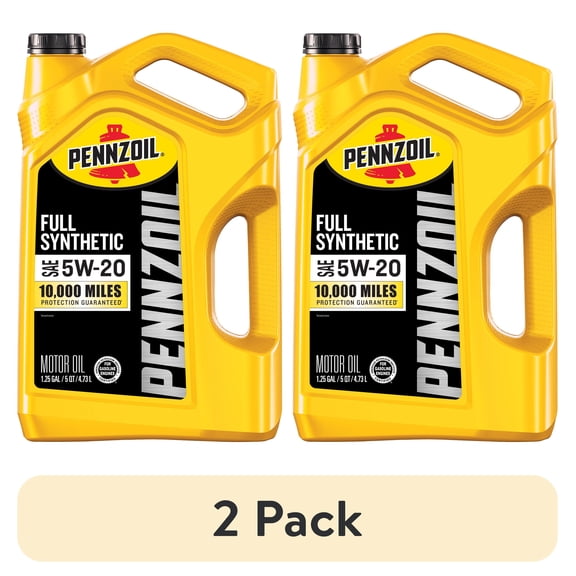 (2 pack) Pennzoil Full Synthetic 5W-20 Motor Oil, 5 Quart