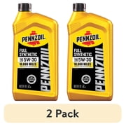 2 pack Pennzoil Full Synthetic 5W-30 Motor Oil, 1 Quart