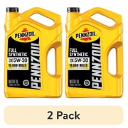 2 pack Pennzoil Full Synthetic 5W-30 Motor Oil, 5 Quart