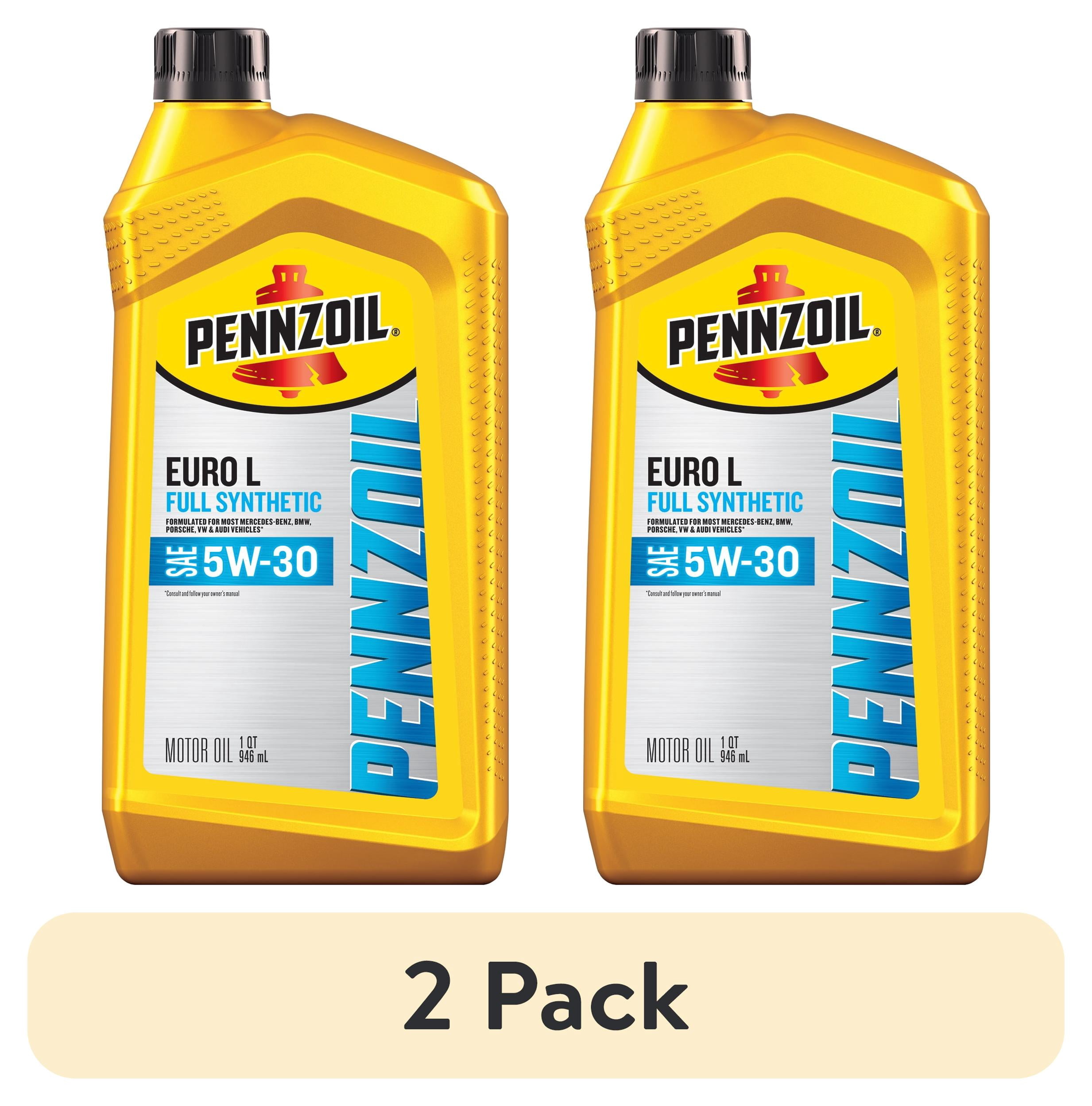 Pennzoil Euro L Full Synthetic 5W-30 3本組 2 pack) Pennzoil Platinum Euro L Full Synthetic 5W-30 Motor Oil, 1