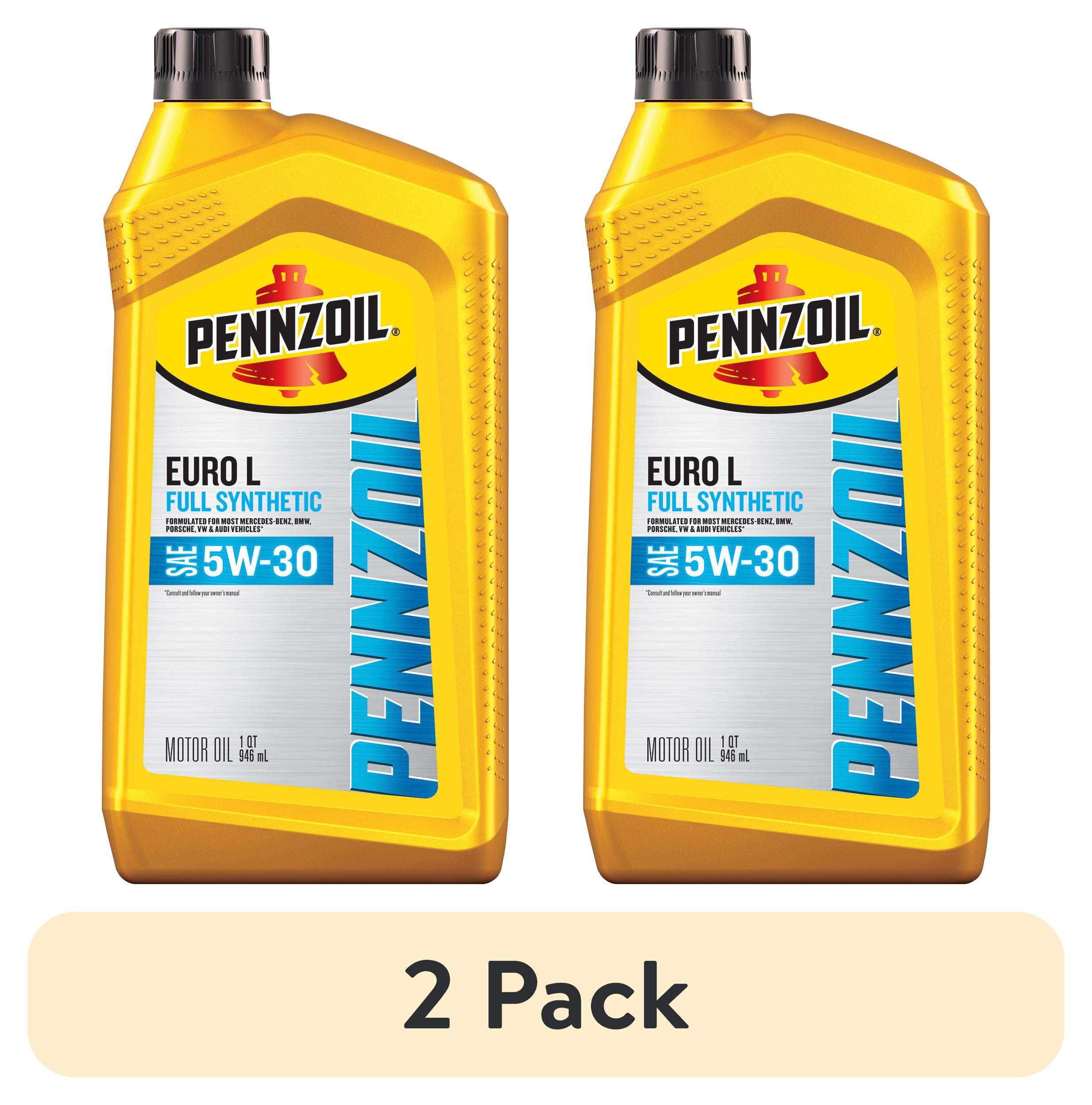 Pennzoil Euro L Full Synthetic 5W-30 3本組 2 pack) Pennzoil Platinum Euro L Full Synthetic 5W-30 Motor Oil, 1