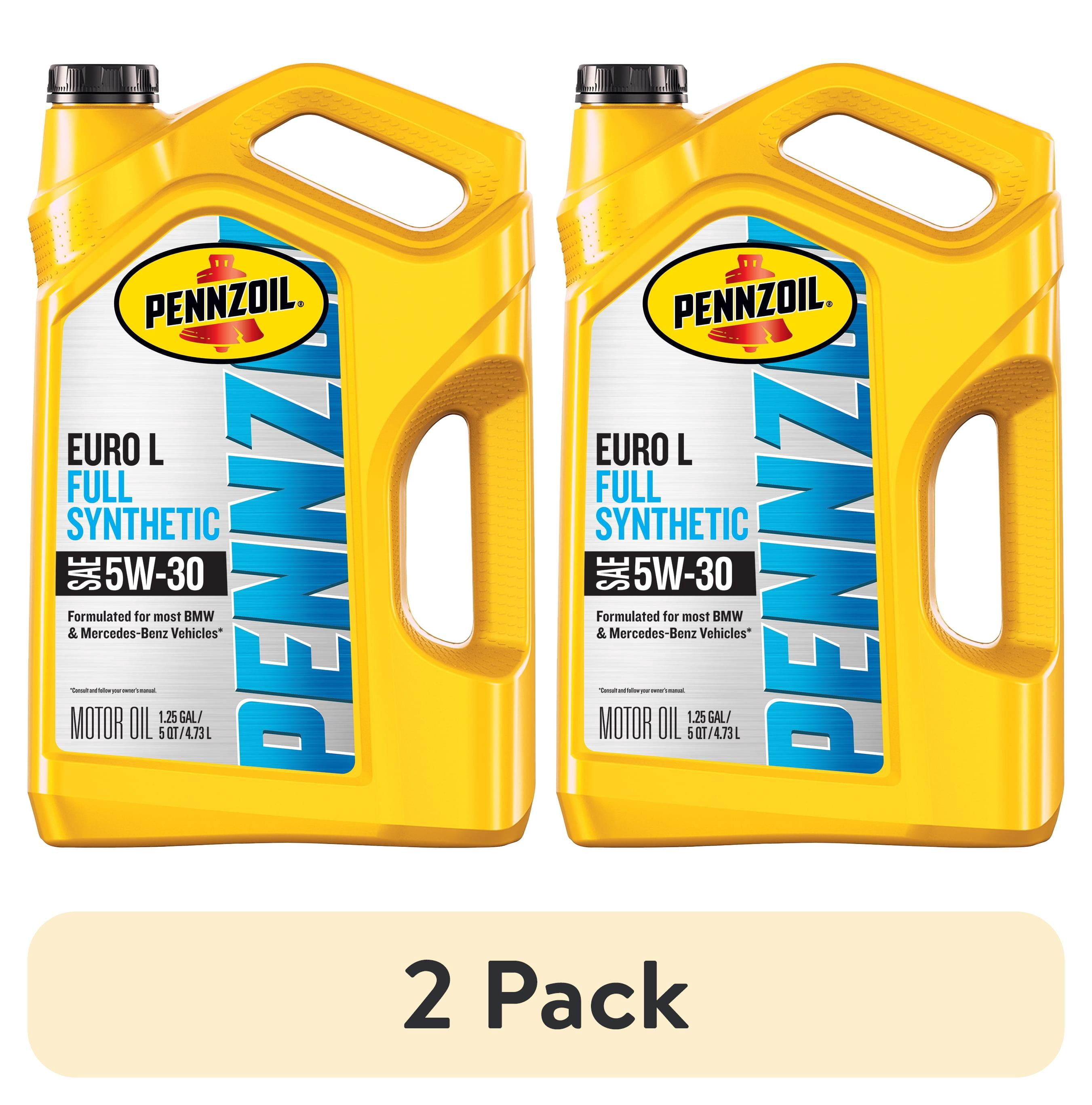 Pennzoil Euro L Full Synthetic 5W-30 3本組 2 pack) Pennzoil Platinum Euro L Full Synthetic 5W-30 Motor Oil, 5