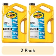 2 pack Pennzoil Platinum Euro L Full Synthetic 5W-30 Motor Oil, 5 Quart