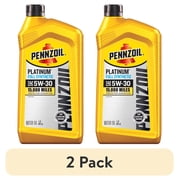 2 pack Pennzoil Platinum Full Synthetic 5W-30 Motor Oil, 1 Quart