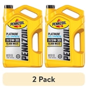 2 pack Pennzoil Platinum Full Synthetic 5W-30 Motor Oil, 5 Quart
