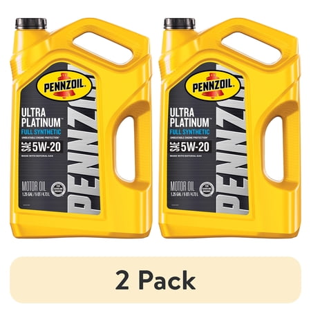 (2 pack) Pennzoil Ultra Platinum Full Synthetic 5W-20 Motor Oil, 5 Quart