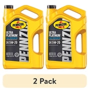2 pack Pennzoil Ultra Platinum Full Synthetic 5W-20 Motor Oil, 5 Quart