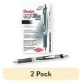 thumbnail image 1 of (2 pack) Pentel EnerGel RTX Retractable Liquid Gel Pen, (0.7mm) Metal Tip, Medium Line, Black Ink, 1 Dozen, 1 of 5