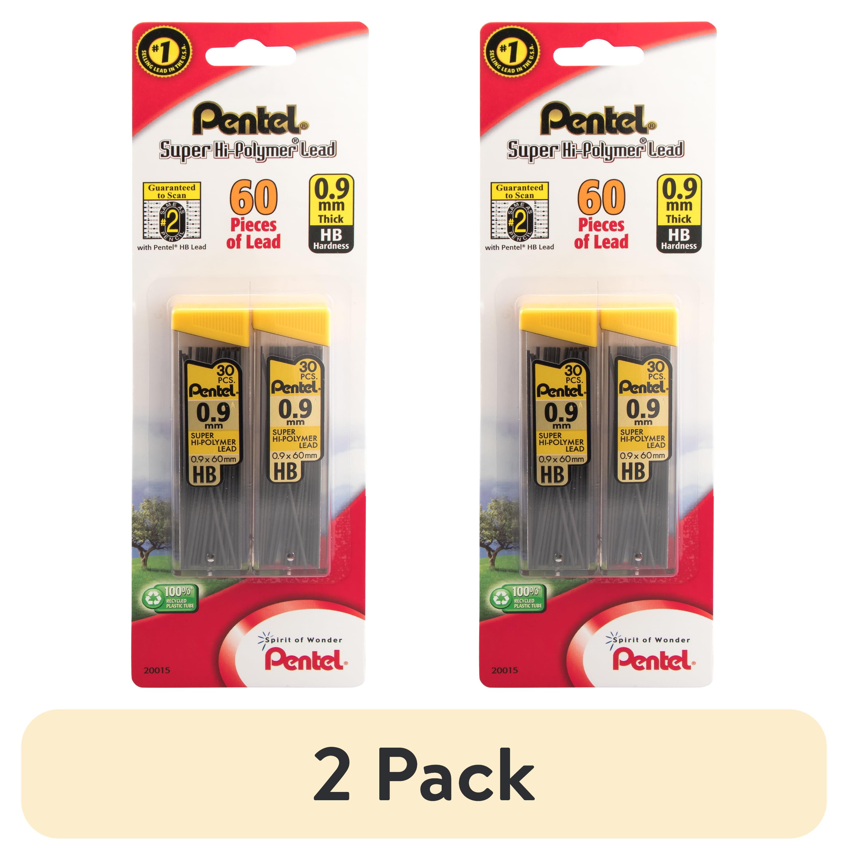 Mine Per Portamine Pentel 0.9mm 2B - Confezione Da 2 Tubi, Alta Resistenza Alla Rottura - Foto 4