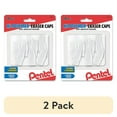 thumbnail image 1 of (2 pack) Pentel Hi-Polymer White Cap Erasers. Pack of 10, 1 of 6