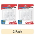 thumbnail image 1 of (2 pack) Pentel Hi-Polymer White Cap Erasers. Pack of 10, 1 of 6