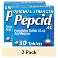 thumbnail image 1 of (2 pack) Pepcid AC Original Strength Heartburn Medicine, 10mg Famotidine, 30 Count, 1 of 13
