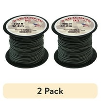 (2 pack) Pepperell Braiding Company Parachute Cord 1.9mmX100'-Gun Metal