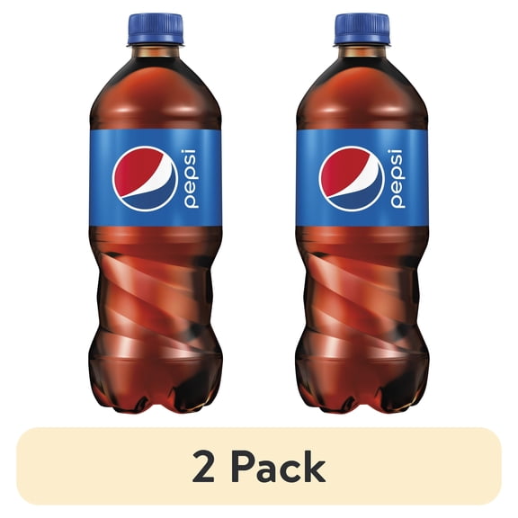 (2 pack) Pepsi Soda Pop 20oz Bottles, Quantity of 12